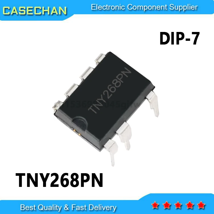 10PCS TNY268PN DIP7 TNY268 DIP Enhanced, Energy Effient, Low Power Off-line Switcher