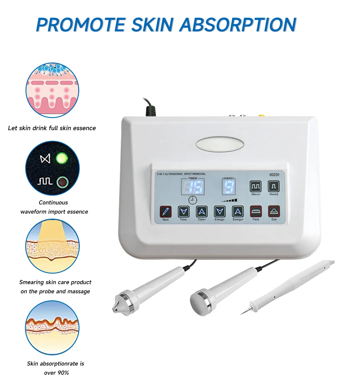 maquina para folllar skin care home appliance masajeador faciales beauty health masajeador NEWGAGA-máquina ultrasónica 3 en 1 para eliminación de pecas y verrugas, dispositivo de belleza con microplasma, tatuaje Facial