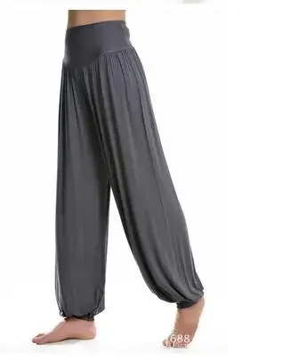 1 pz/lotto pantaloni Harem da donna da donna pantaloni lunghi solidi modali pantaloni da danza del ventre pantaloni larghi Boho