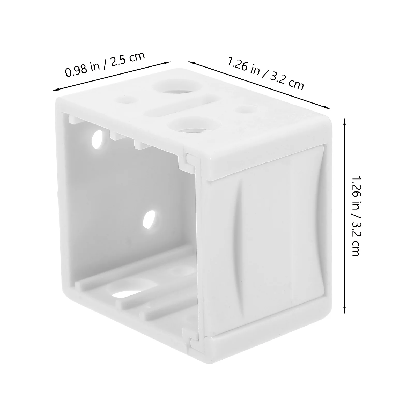 4 шт. белые кронштейны для жалюзи, сверхмощные опорные кронштейны для оконных жалюзи, поручни, простая установка, инструменты не требуется, замена