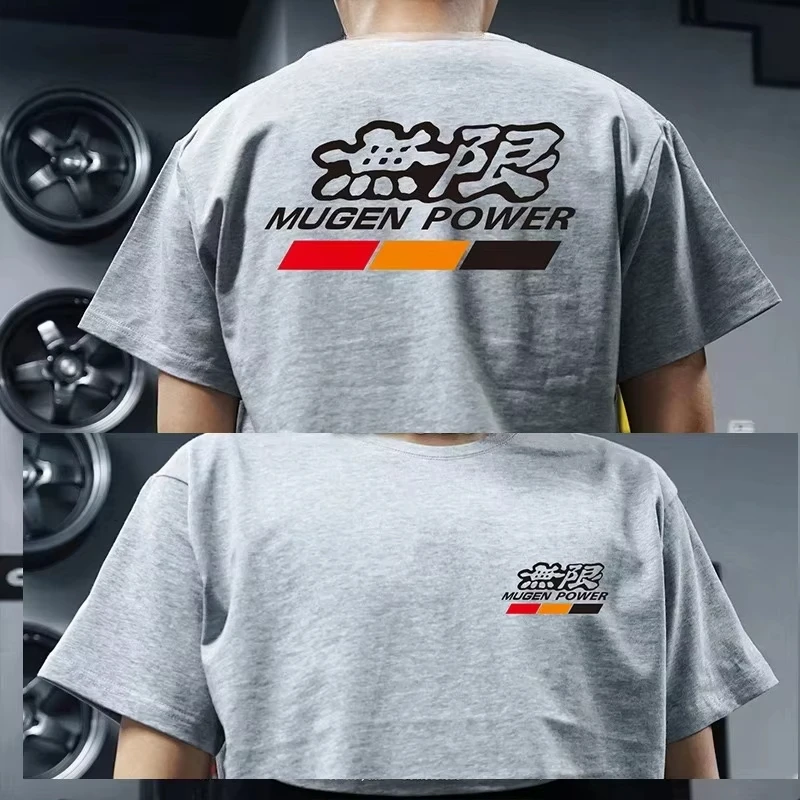 2026 JDM Racing Tuning Print T‑Shirt Summer Men Women Tee Aesthetic Trend Loose Short Sleeves Streetwear T Shirts Top