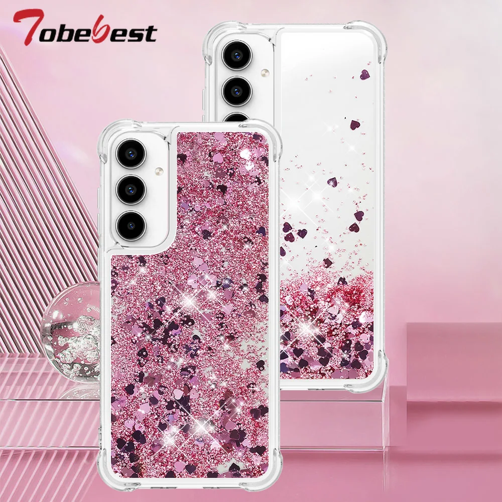 Stoßfeste Glitzer-Flüssig-Quicksand-Hülle für Samsung Galaxy A17 A37 A57 A07 A16 A26 A36 A56 A06 A05 A15 A35 A55 A05 A05S 4G 5G – Detail 1