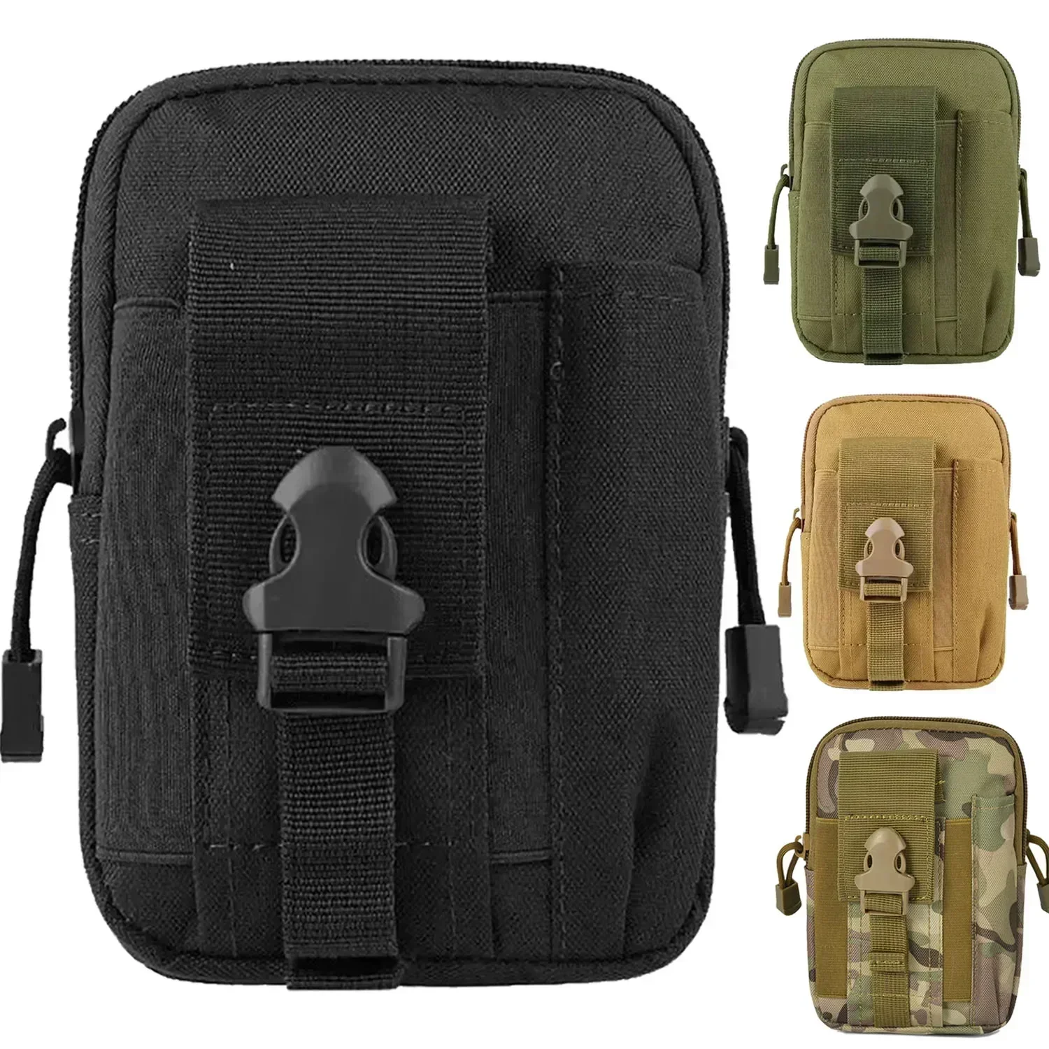 Men Army Camouflage Leg Waist Pack Belt Bag Riding Train Hanging Leggings Pouch Multifunctional Sports Locomotive Portable Waist