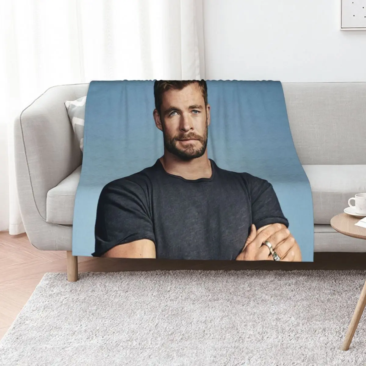 chris hemsworth Throw Blanket Single Bed covers Hairys for sofa anime for babies Blankets