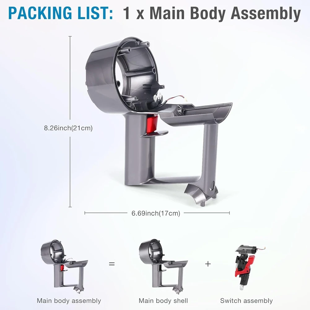 

Замена основной корпуса A13I V11 для Dyson V11 SV14, основной корпус двигателя, циклонная часть в сборе 970142 -01