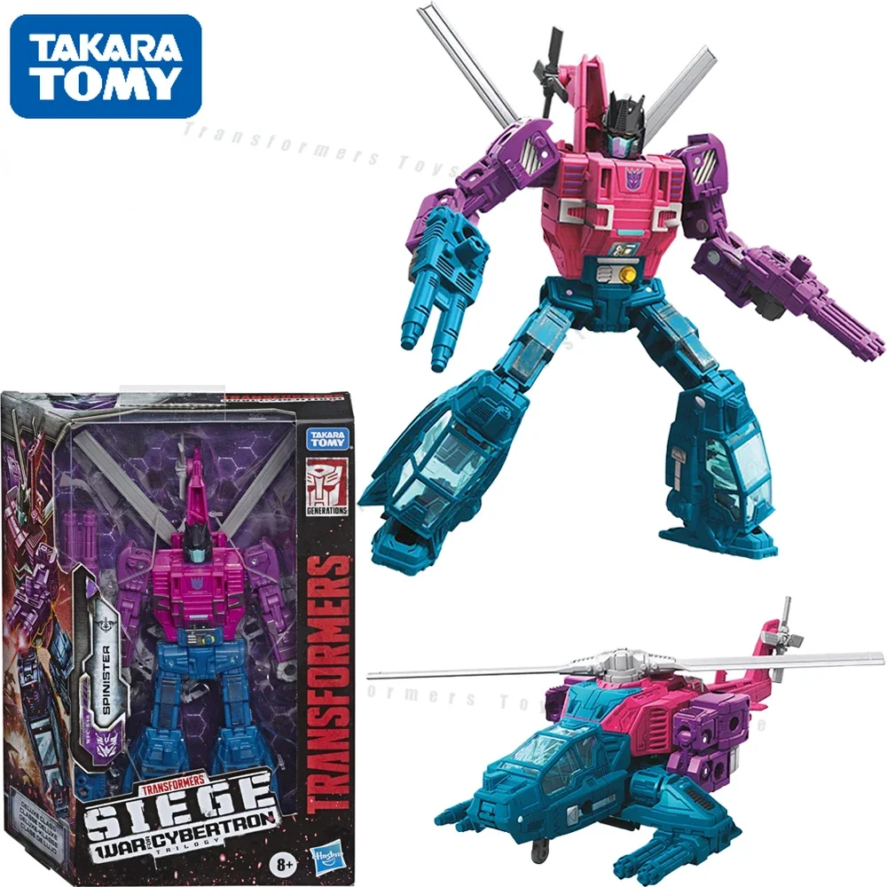 

In Stock TakaraTomy Transformers Generations War for Cybertron Siege Deluxe WFCS48 Spinister Action Figure Model CollectionE8245