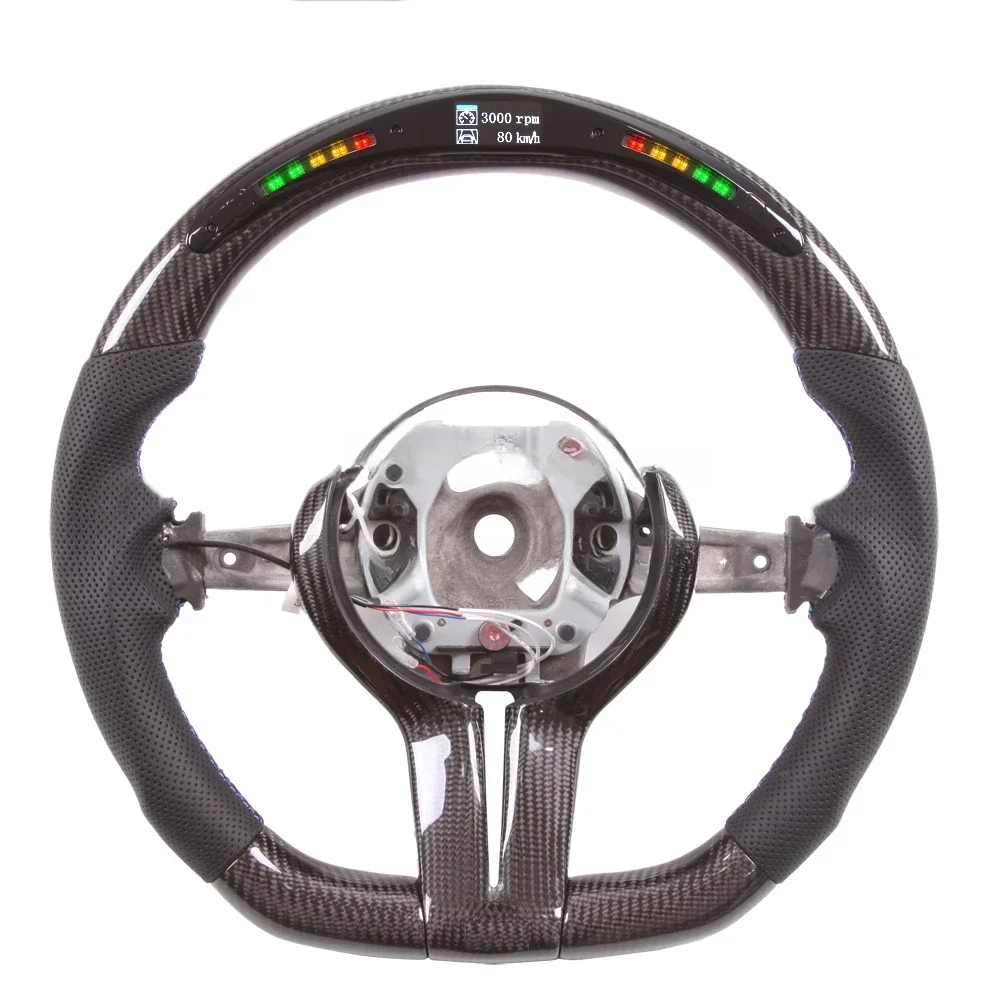 

Factory custom upgrade Real Carbon steering wheel LED Carbon M Performance for BMW F30 F32 F35 F80 F83 M2 M3 M4Steering Wheel