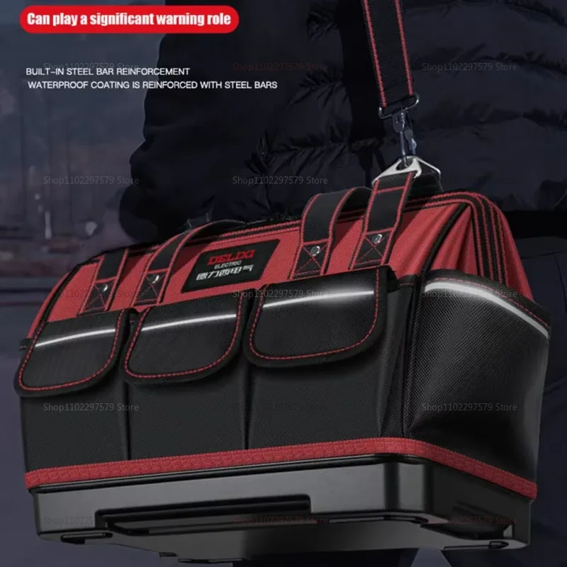 1680D أكسفورد أداة حقيبة مقاوم للماء كهربائي وجع حقيبة للتخزين الثقيلة المحمولة المنظم DIY بها بنفسك والعمل المهني
