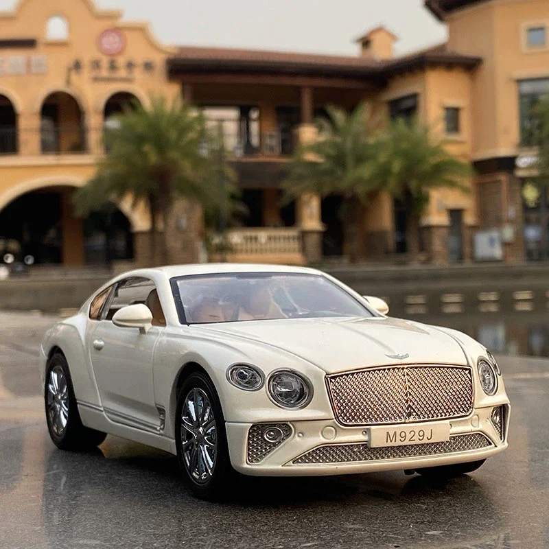 1:24 Bentley Continental GT Alloy Car Model Diecasts Toy Simulation Metal Car Model Sound Light Collection kids Toy Gift A117