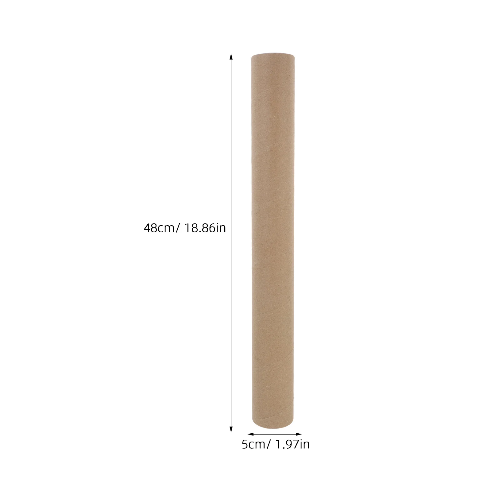 Kraft Paper Mailing Tubes Round Design High Strength Poster Carrier Cardboard Shipping Tubes Packing Boxes Documents Maps