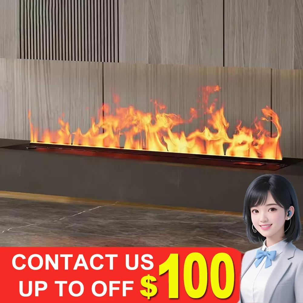 

WiFi Mist Fireplace with Humidifier, App Control, 7-Color Ambiance, Feng Shui Fireplace Decor for Wealth & Harmony Fire Place