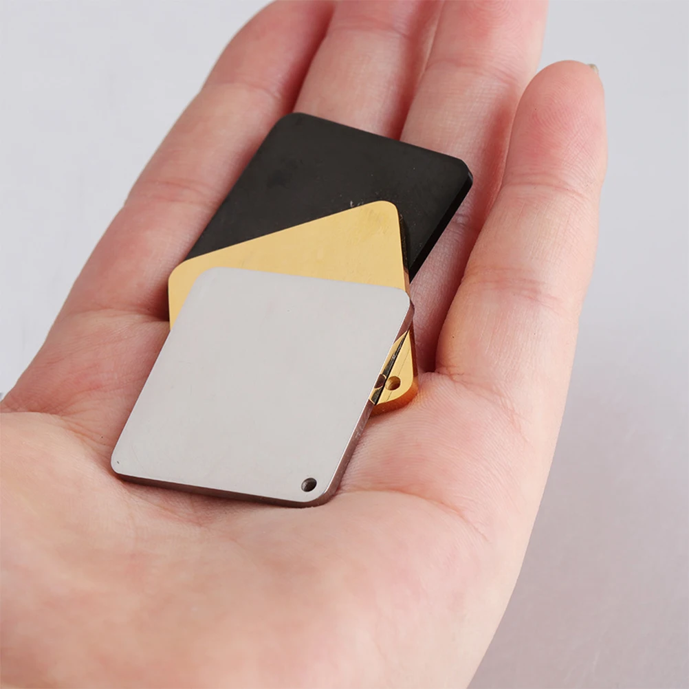 

Numbers Square Pendant Stainless Steel Blank Tag Metal Charms for Jewelry Making