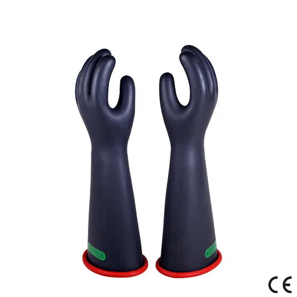 2025Made in China Guanti isolanti dielettrica Classe 00 0 1 2 3 4 Guanti isolanti elettrici in lattice di gomma