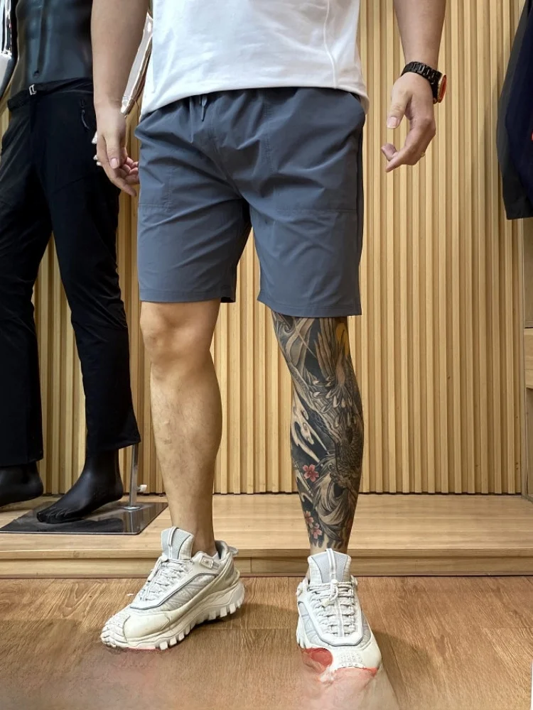 Outdoor Men's Casual Short Pants Quick Dry Breathable Elastic Comfortable Spring Summer Short Shorts 3D Tailoring Slim Fit