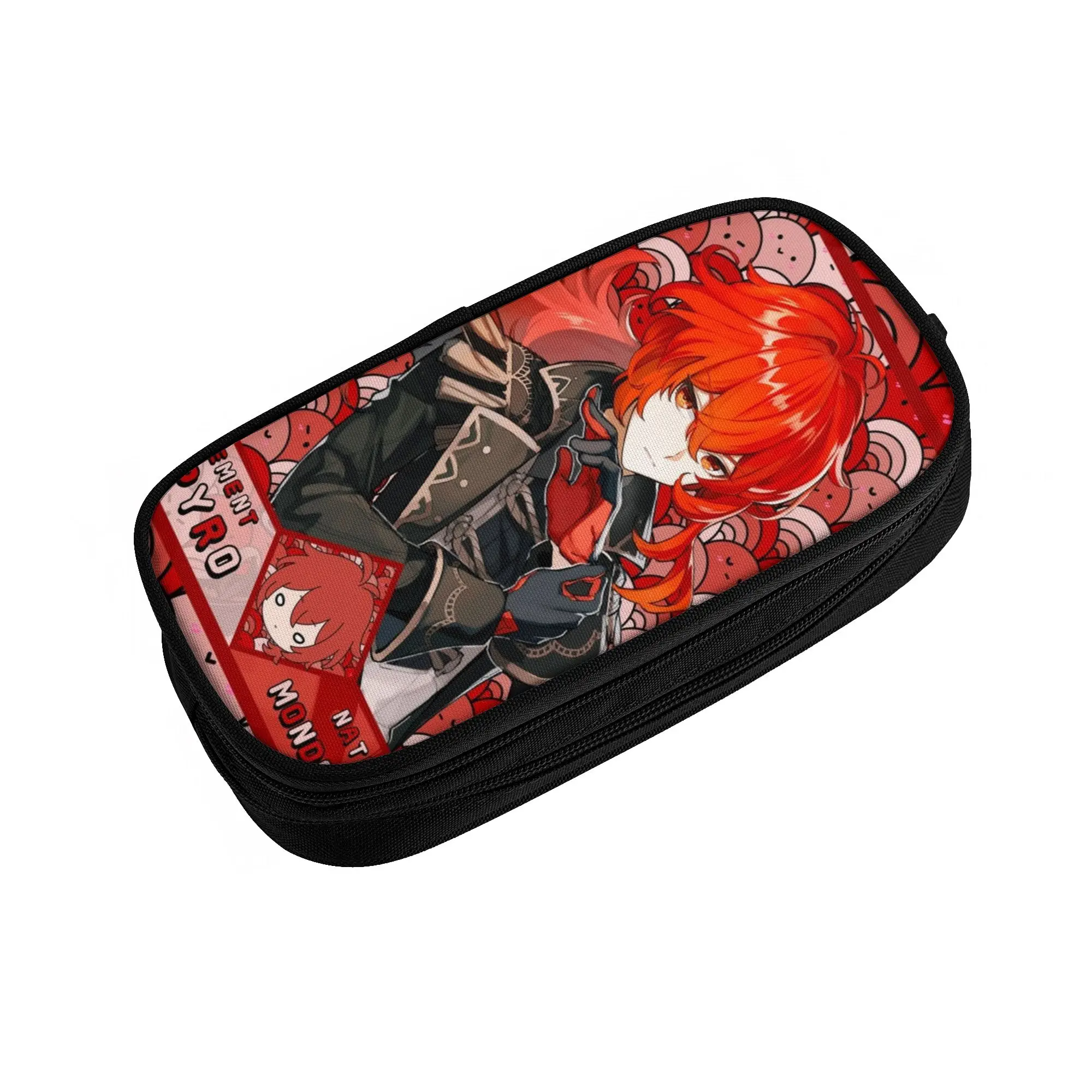 Kawaii Anime Genshin Impact Pencil Case for Boys Girls Manga  Large Storage Pen Bag Box School Supplies
