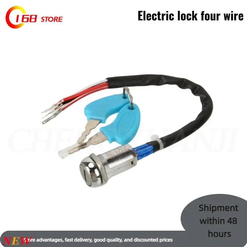 

Premium 4 Wire Ignition Key Switch: Perfect Replacement for 2 Stroke Quad Bikes Scooters and ATVs