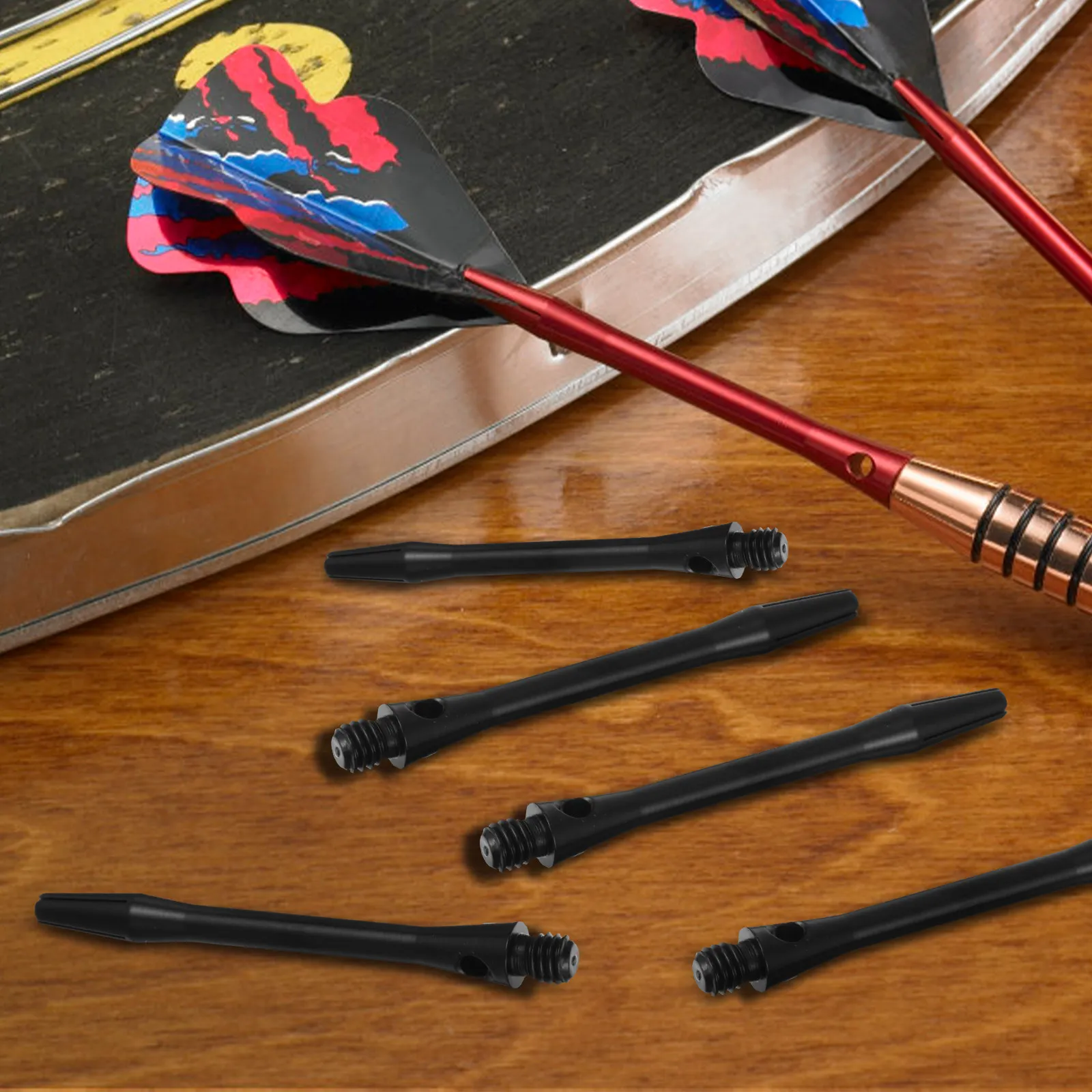 

12Pcs 45Mm Dart Shaft 2Ba Thread Aluminum Alloy Sturdy Replacement Stem for Flight Stability Compatible with Standard Dart