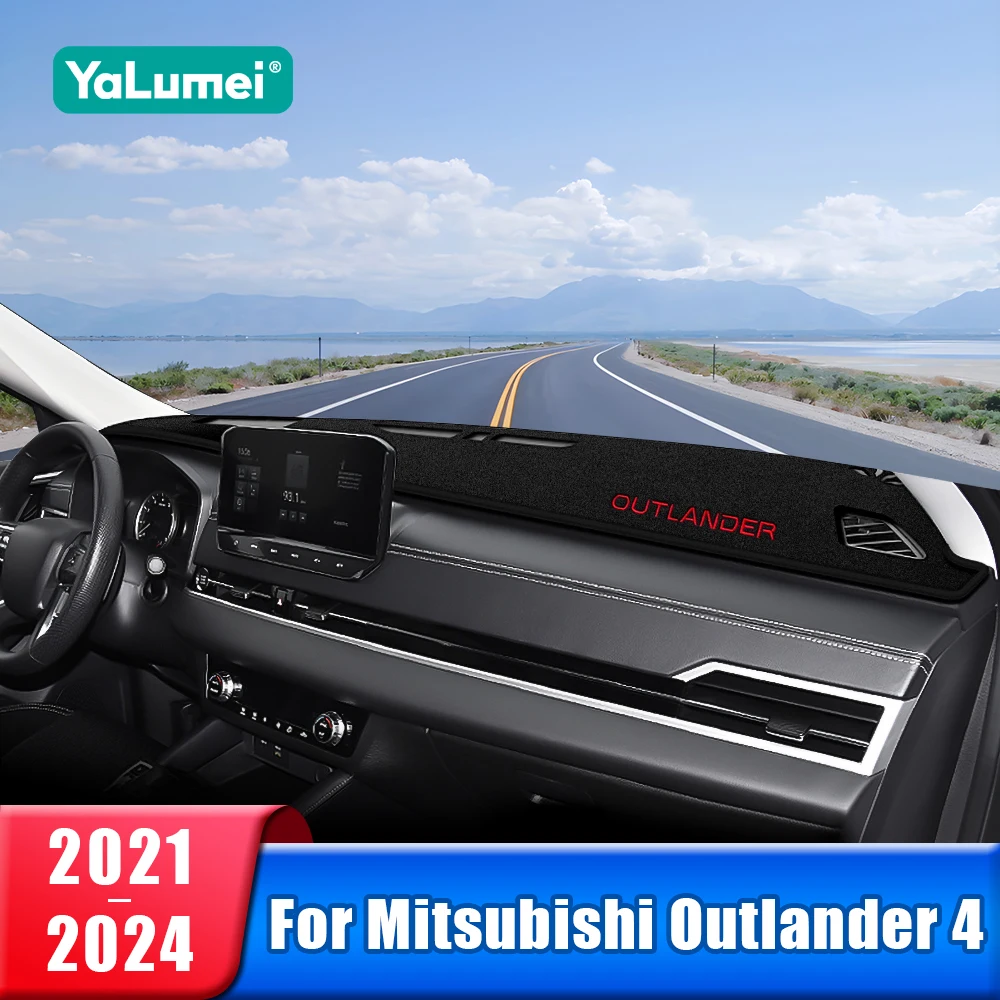 

Car Dashboard Cover Mat Sun Shade Carpets For Mitsubishi Outlander 4 PHEV 2021 2022 2023 2024 Accessories