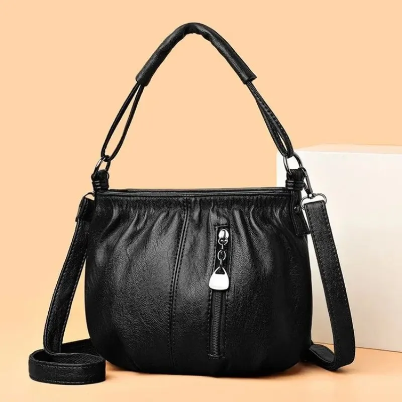 

Elegant Classic Diaper Bags For Ladies: Luxury Designer Leather Shoulder Bag, Stylish Casual Vintage Fashion Crossbody Messenger