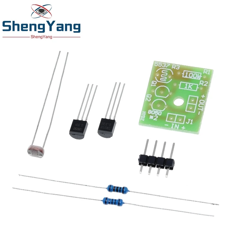 DIY Kit Light Control Sensor Switch Suite Photosensitive Induction Switch Kits DIY Electronic Trainning Integrated Circuit Suite image 2