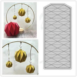 New 2023 3D Folding Christmas Ball Metal cutting dies Pendant Card Gift Package Scrapbooking Frame Card Craft No Stamps