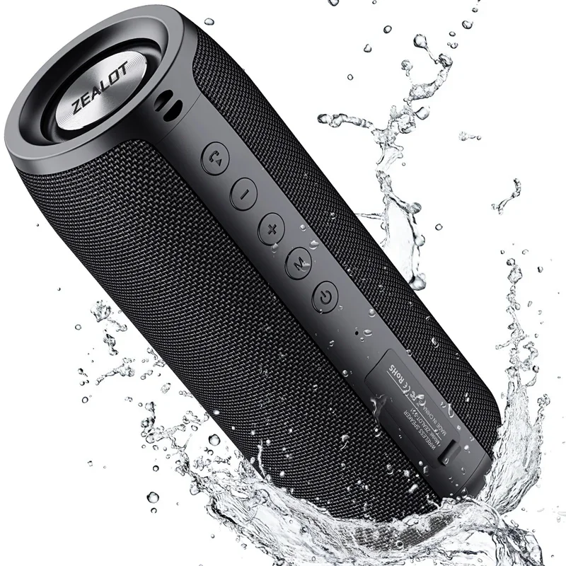ZEALOT-S51 Powerful Bluetooth Speaker Bass Wireless Speakers Subwoofer Waterproof Sound Box Support TF, TWS, USB Flash Drive