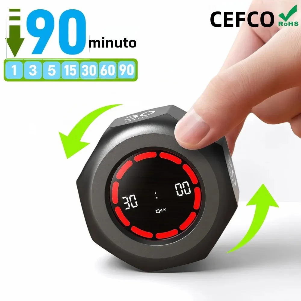 Temporizador de estudo visual para crianças, relógio pomodoro com sensor de gravidade, ferramenta de contagem regressiva silenciosa, exame de lição de casa, gerenciamento de tempo, presente