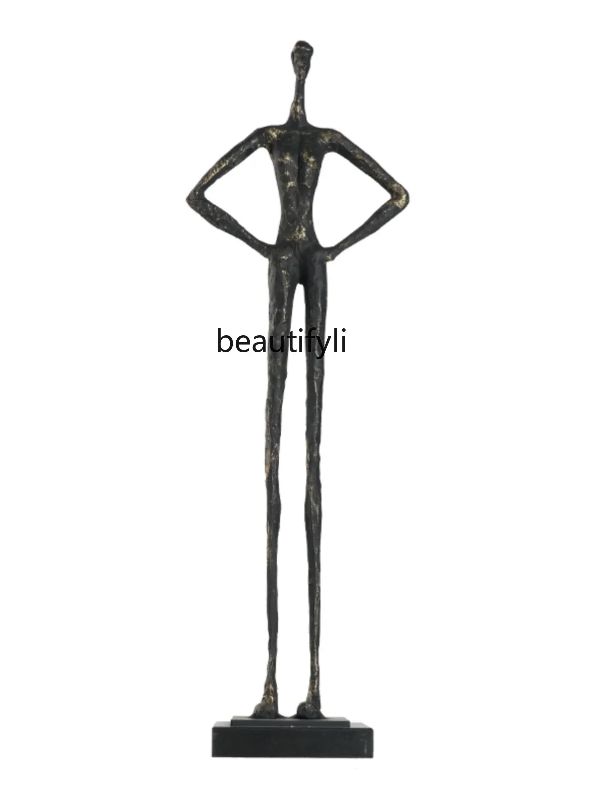 Modern humanoid sculpture creative welcome figure home living room entrance decoration ornament