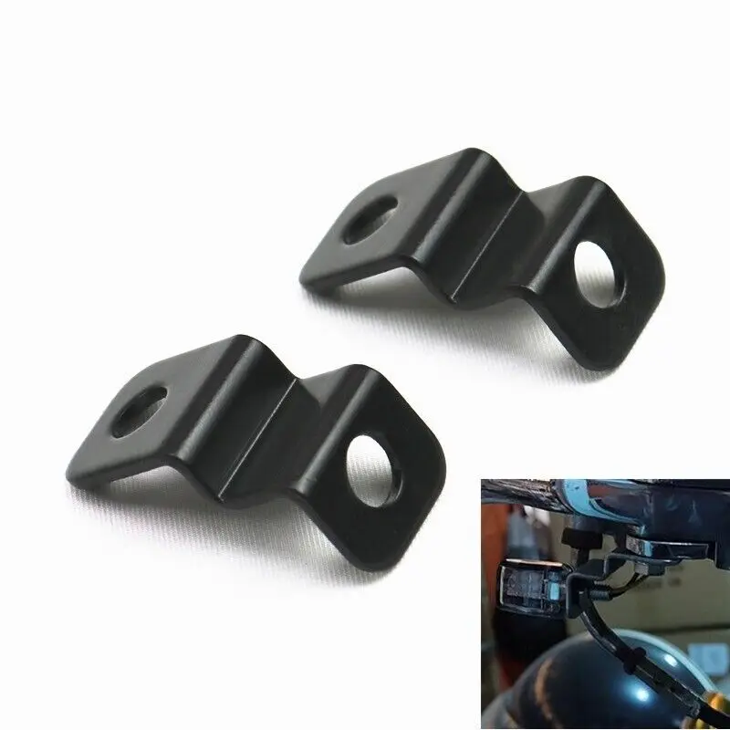 

M8 8mm Bottom Brake Clutch Lever Bolt Mount Turn Signal Bracket Holder Relocater for Bobber Chopper Custom
