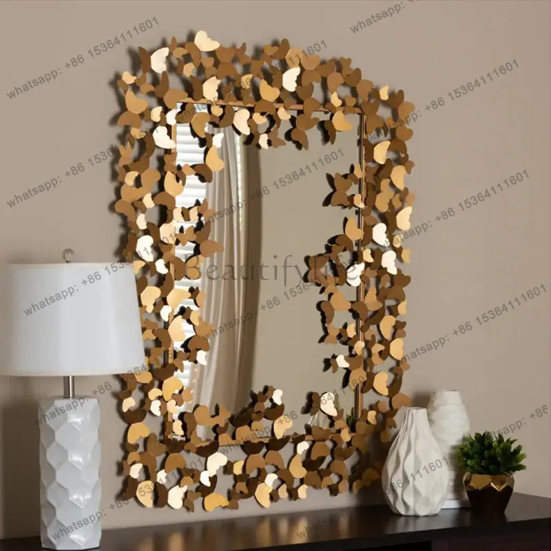 Simple beauty mirror Small bedroom household girls makeup mirror