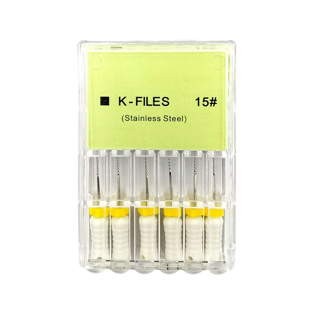 Dental K Files Hand Use 8# 10# 15# Stainless Dental K-File 21mm/25mm/31mm files Root Canal Endodontic K Files Instrument VDK