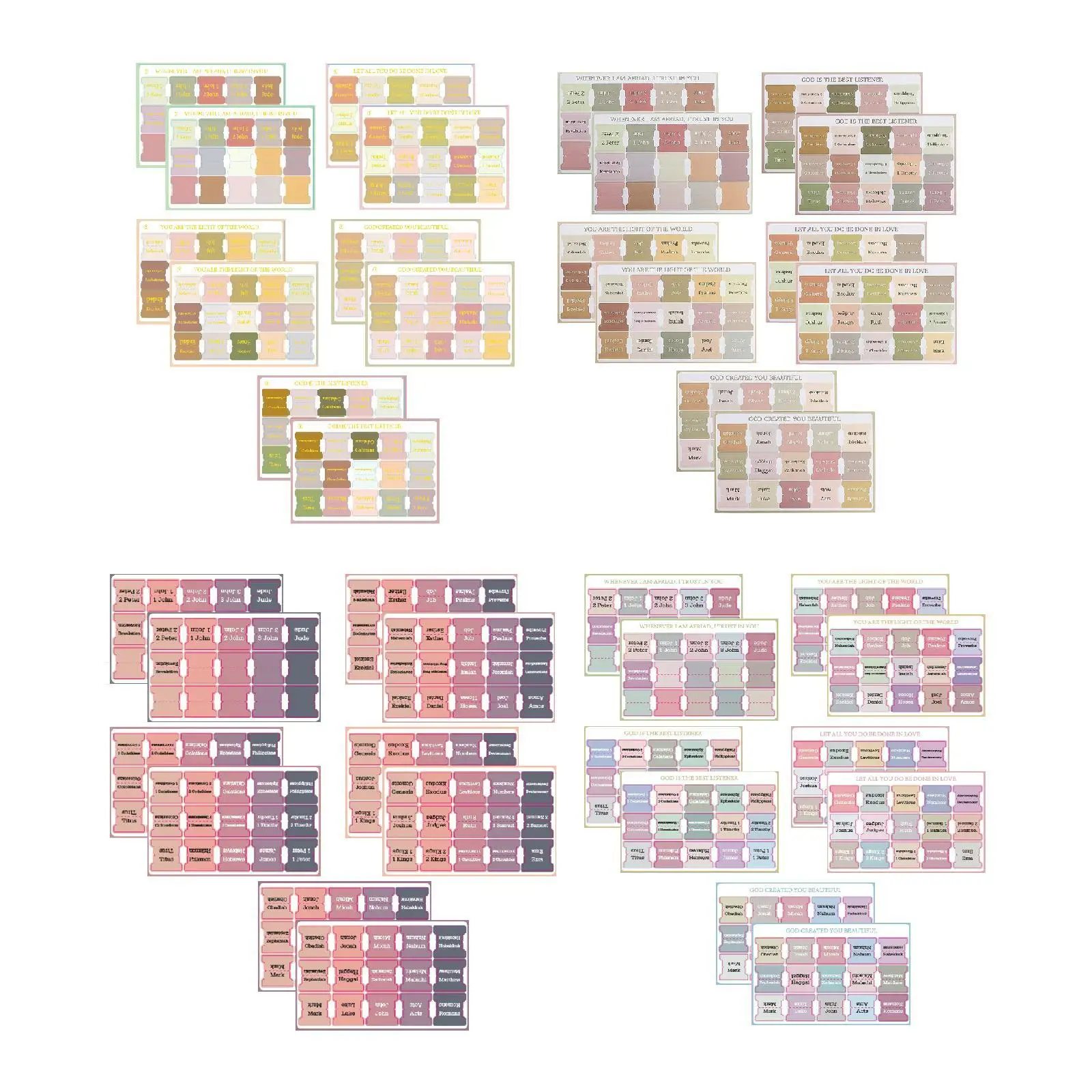 

150 Labels Bible Bible Elegant Scholarship tools Supplies for Diary Bookmies