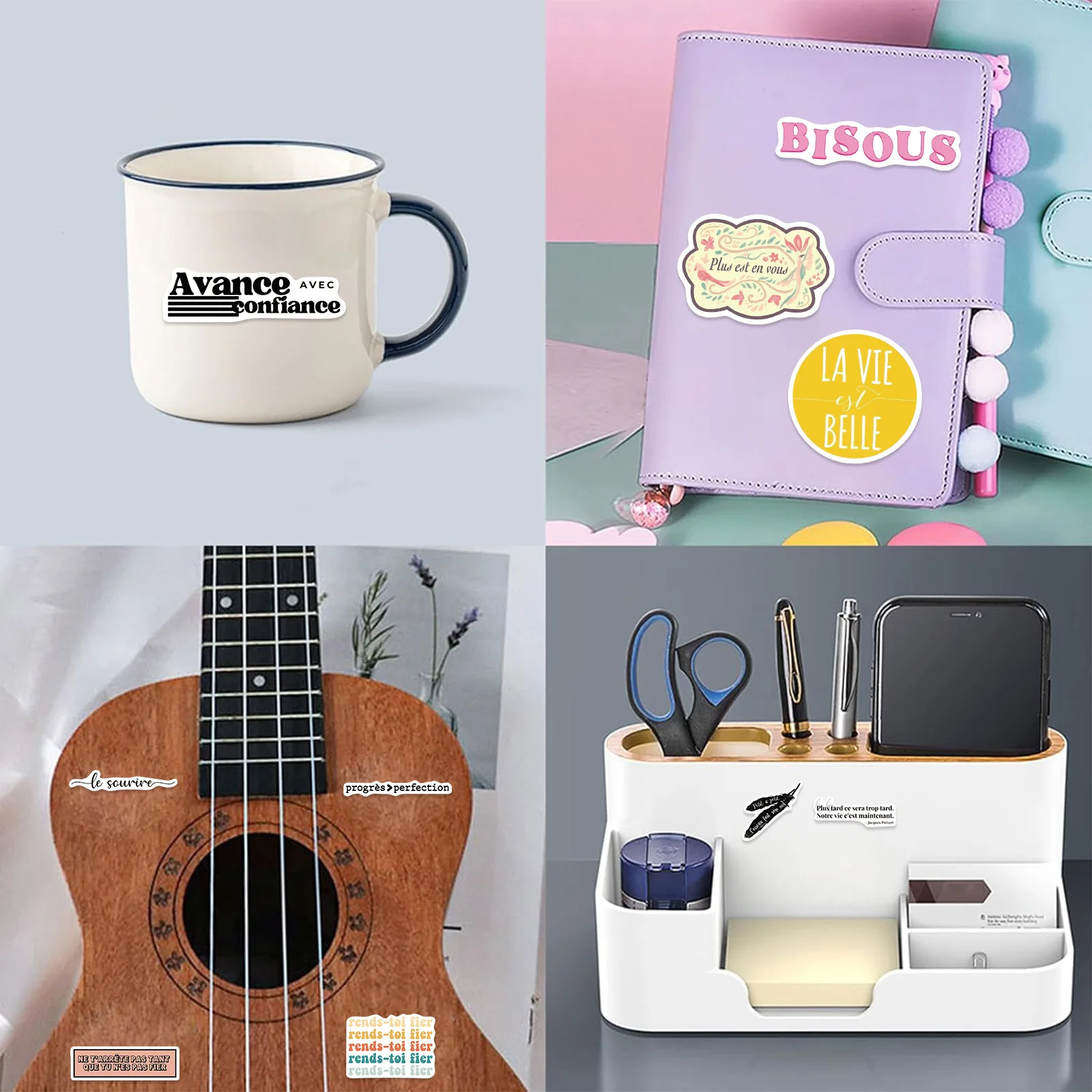 50 قطعة ملصقات جرافيتي فرنسية جديدة ملهمة شخصية يمكنك صنعها بنفسك لخزانة كوب الماء وخوذة الدراجة النارية #5