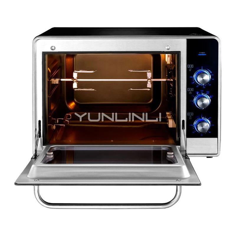 Forno elétrico multifuncional 34L Máquina de cozimento elétrica doméstica Forno elétrico