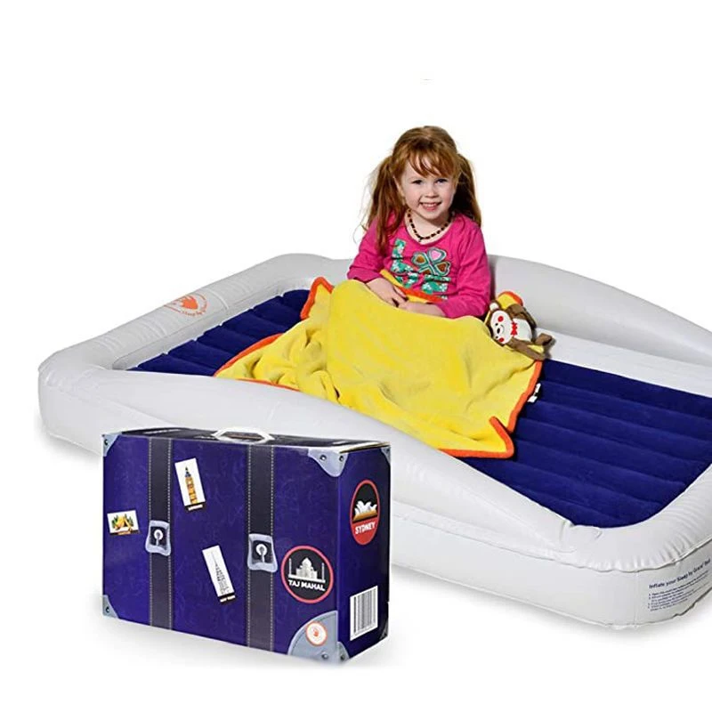 Children\'s inflatable bed、Travel bed air cushion bed household single inflatable mattress floor bunk single foldable bedding