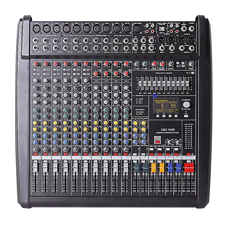 

Микшер CMS1000-3, двойной 99 DSP, профессиональный цифровой аудиомикшер, DJ-контроллер/аудиоконсольный микшер