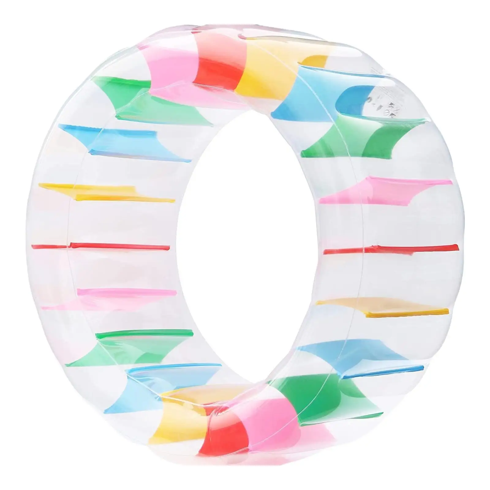 

Colorful Water Wheel Inflatable Roller Float Tube Raft Fun Children Parent Inflatable Water Wheel for Courtyard Pond