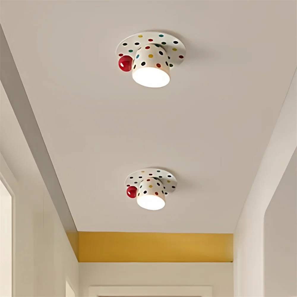 Creative Ceramic Cup Design Embedded Ceiling Lamp Corridor Aisle Restaurant Dessert Shop Nursery Indoor Decor Lighting Fixtures