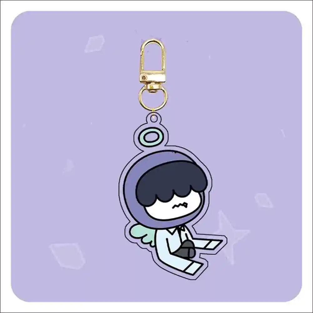 KPOP SOOBIN YEONJUN-Porte-Clés Double Face en Acrylique Transparent, Pendentif de Dessin Animé, BEOMdean U TAEHYUN HUENINGKAI, Accessoires de Sac