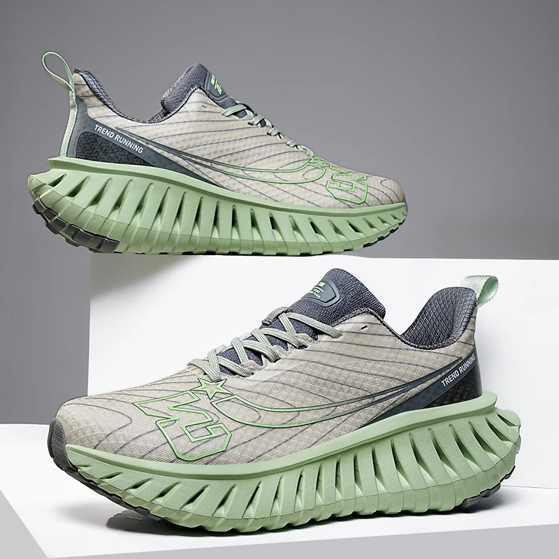 2026Men's Cushioning Running Shoes Lightweight Athletic Casual Sneakers Male Non-Slip Sports Shoes Outdoor Travel Walking Shoes