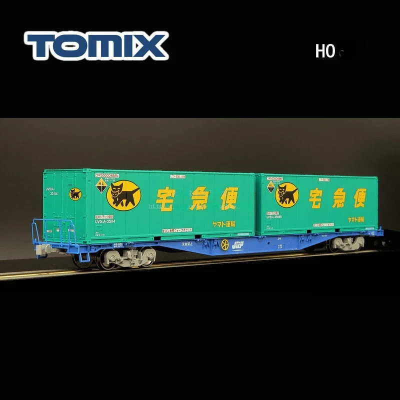 TOMIX Train Model HO Type 1/87 738 Container Transport Flatbed Car Compartment Train Toy