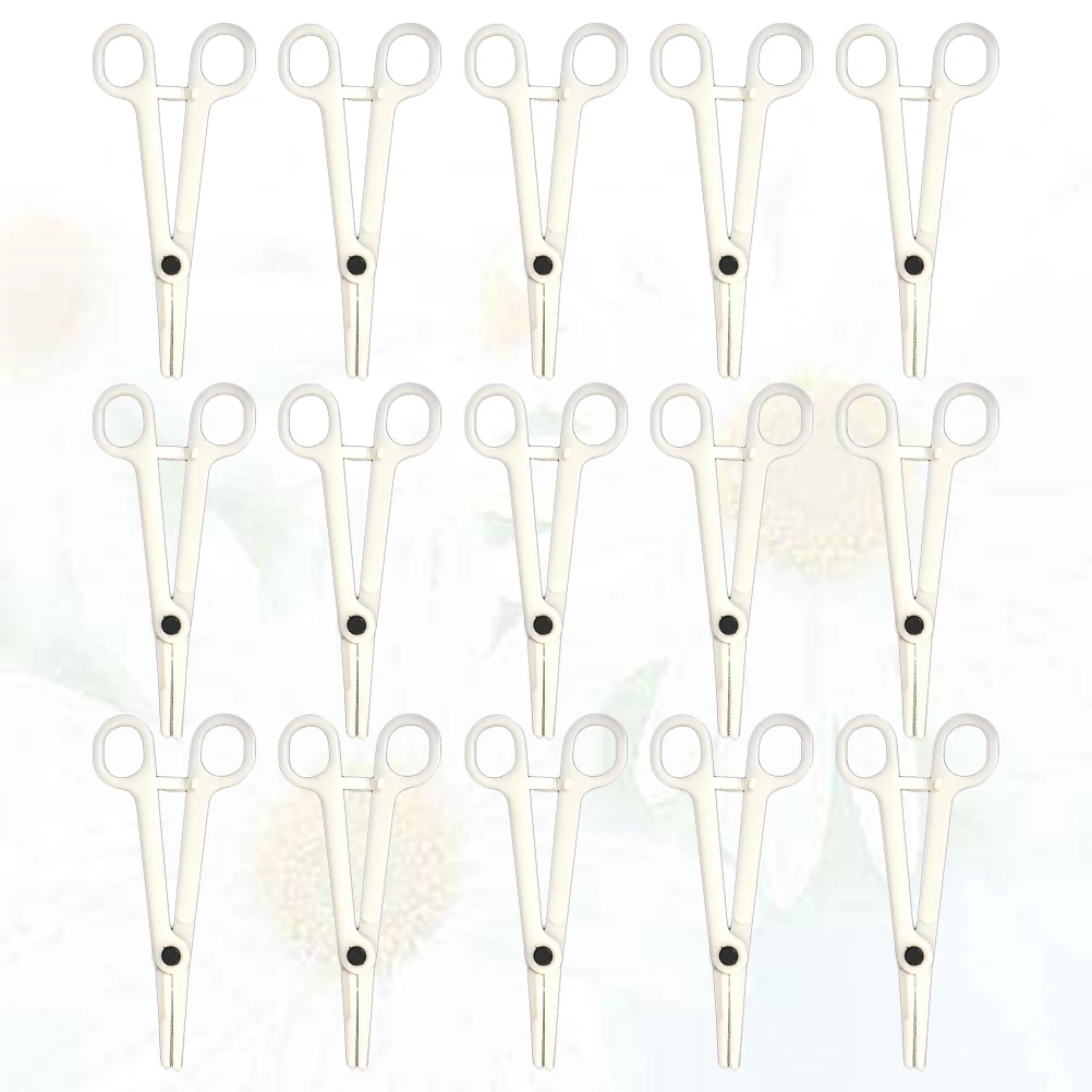 

25pcs Disposable Body Piercing Plastic Forceps Diagonal Pliers Piercing Tools For Tongue Belly Eyebrows Lip Nose