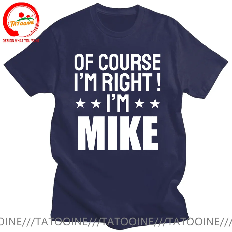 Funny M.I.K.E. MIKE Knows Everything T-Shirt 100% Cotton T Shirt Men Gifts for Mike Casual TShirt Tall Man Plus Size 4XL 5XL 6XL