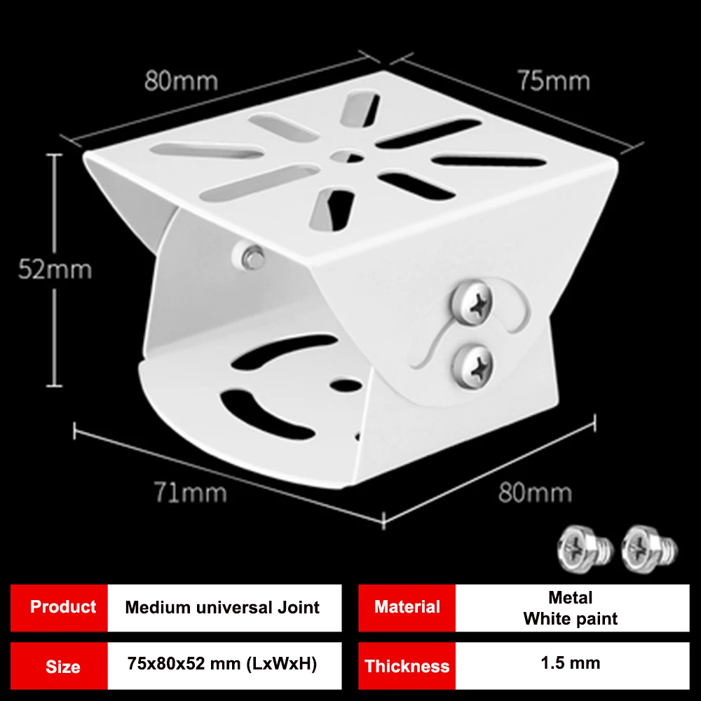 Medium Size Kruiskoppeling Beugel Aluminium/Metal/Rvs Houder Eendenbek Hoofd Surveillance Cctv Camera Bracket