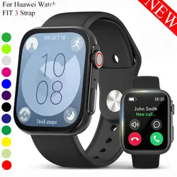 sport Band For Huawei Watch FIT 3 Strap smartwatch Silicone Official 1:1 correa for Huawei Watch fit3 2024 watchband Accessories