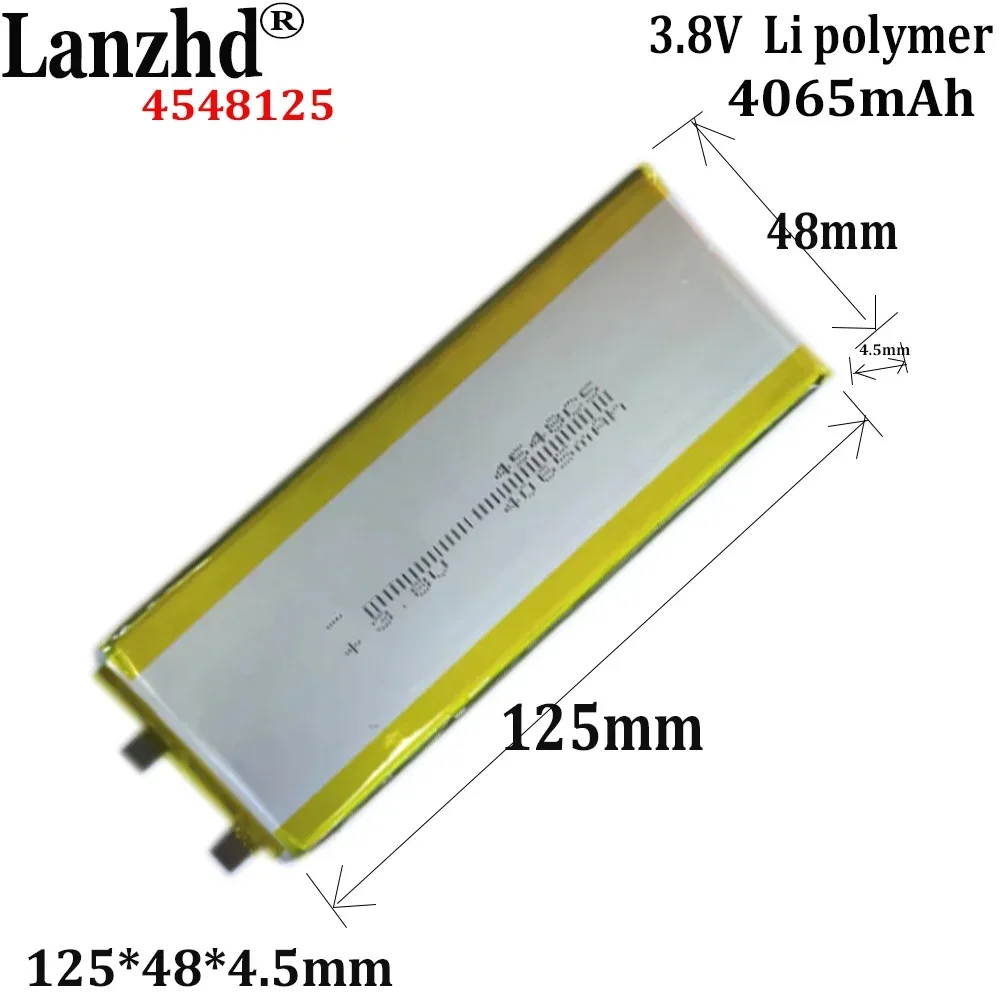 3.7v Polymer Lithium Battery For VGP-BPS36 laptop Mobile power LED light DVD Bluetooth speakers  4548C5 4548125 4065mAh