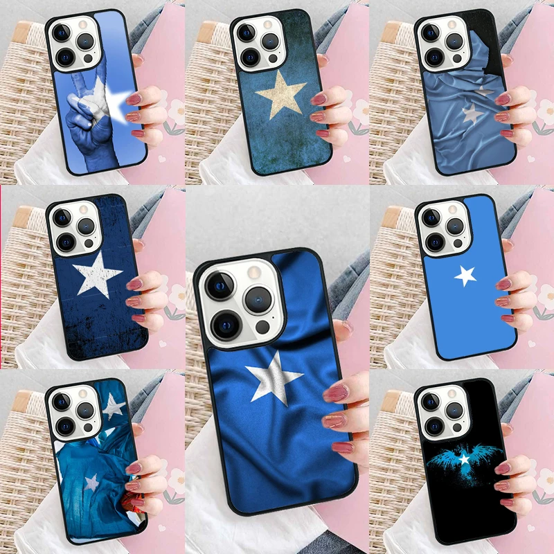 Somali Somalia National Flag Coat Of Arms Phone Case Cover for iPhone 16 Promax 15 Pro 13 14 Plus 11 12 Mini XR XS MAX Coque