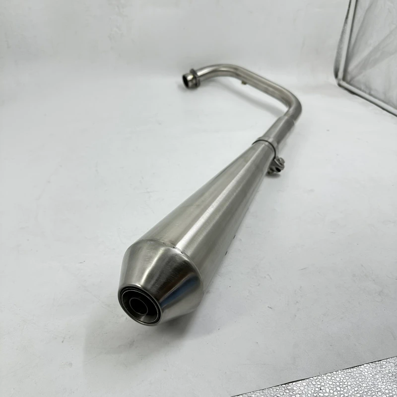 

Motorcycle EXHAUST SYSTEM - COMPLETE - QUIET - BRUSHED For MUTT Motorcycle Original Parts MPT-1392
