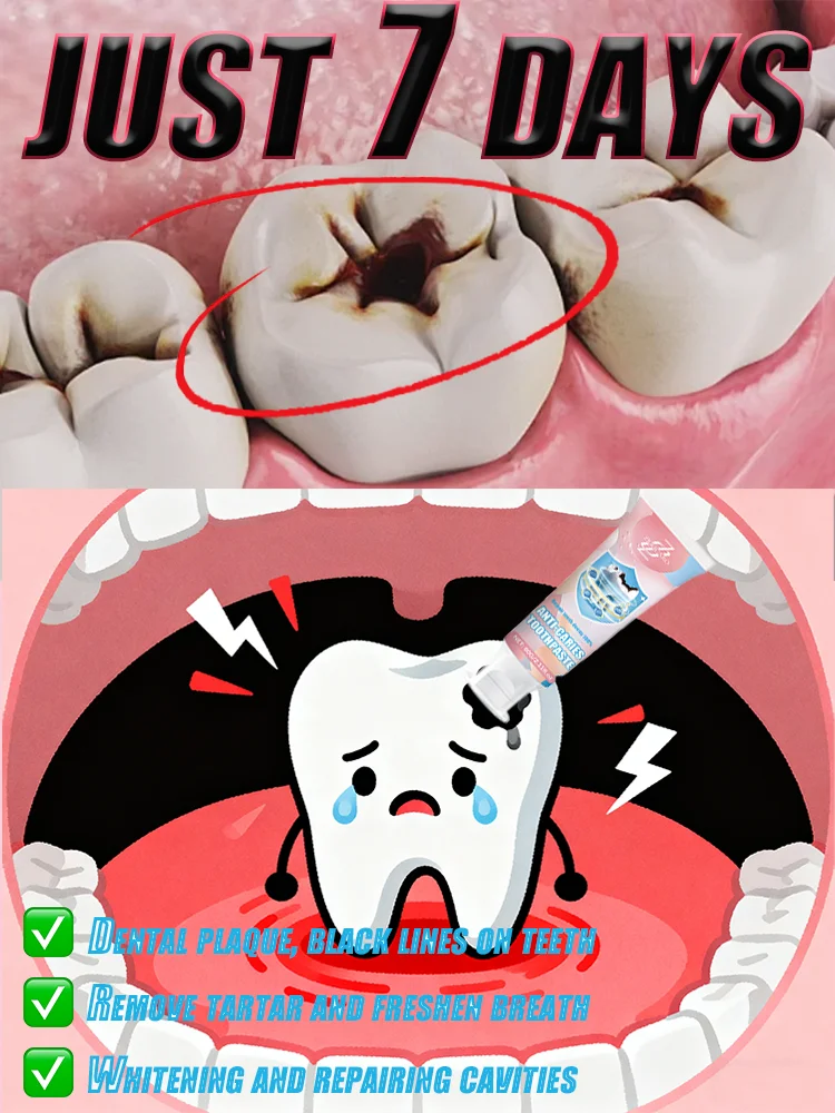 

Yᴇʟʟᴏᴡ Tᴇᴇᴛʜ+Cᴀᴠɪᴛɪᴇs Sᴀᴠɪᴏʀ! Rᴇᴍᴏᴠᴇs sᴛᴀɪɴs, ʀᴇᴘᴀɪʀs ᴀɴᴅ ᴘʀᴇᴠᴇɴᴛs ᴄᴀᴠɪᴛɪᴇs