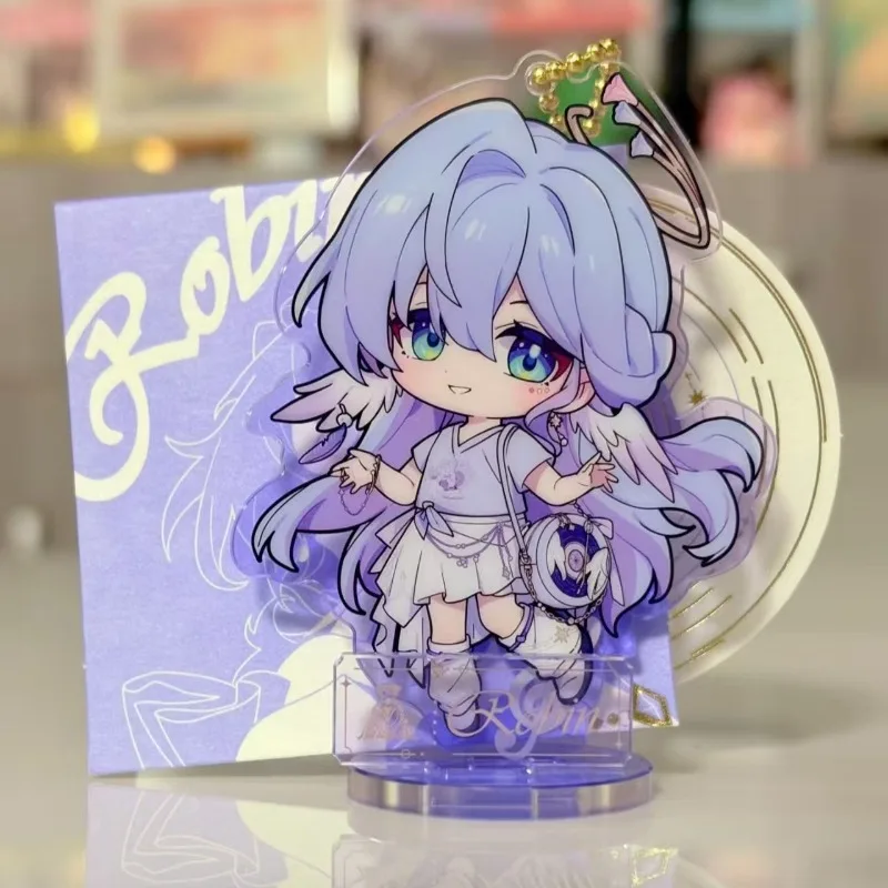 Honkai:Star Rail Robin 2in1 Acrylic Figure Stand Model Plate Desk Decor Standing Sign Ornament Key Chain Keychain For Fans Gift